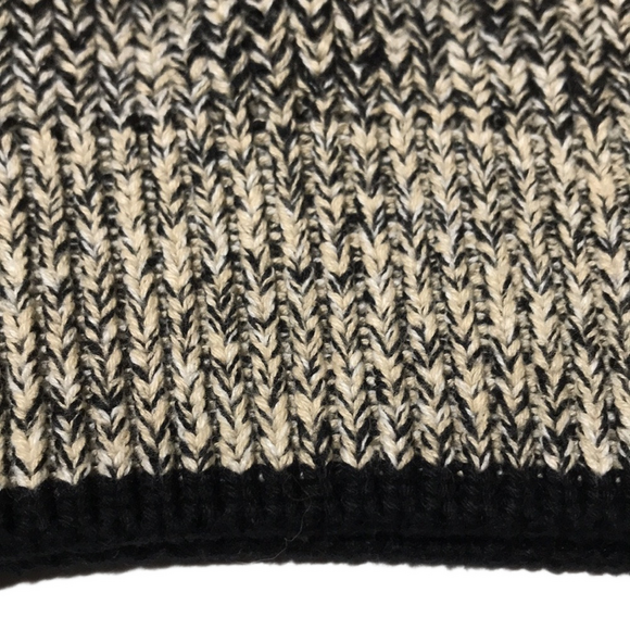 RETRO—ST. JOHN’S BAY—Chunky Grandpa Pullover Crewneck Black/White Sweater—Sz Lg - Picture 11 of 15